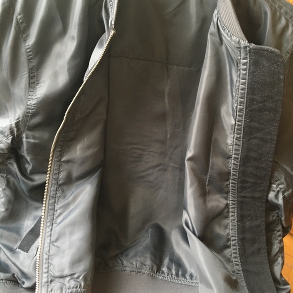 EUC Linea Pelle Green Bomber Jacket Women’s Large - Picture 11 of 13